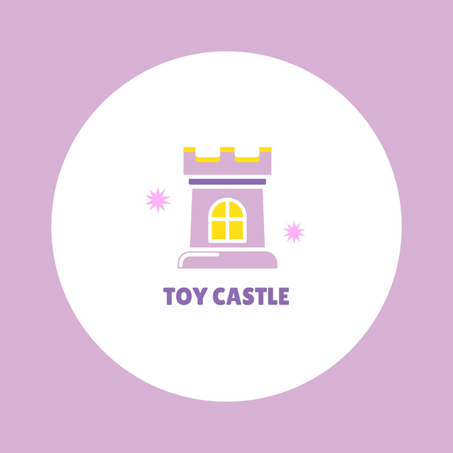 Template di design Announcement of Sale of Toy Castle Animated Logo