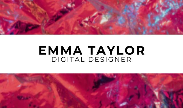 Digital Designer Services Offer Business card Design Template