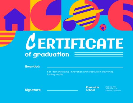 Template di design Back to School Special Offer Certificate