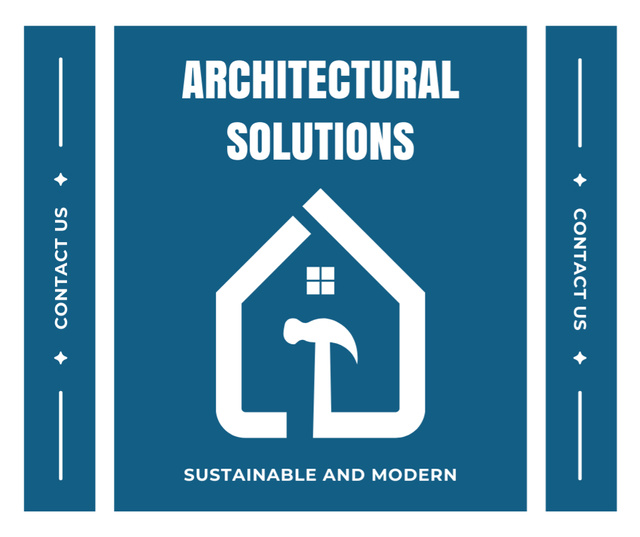 Ontwerpsjabloon van Facebook van Sustainable Architectural Solutions In House Projects