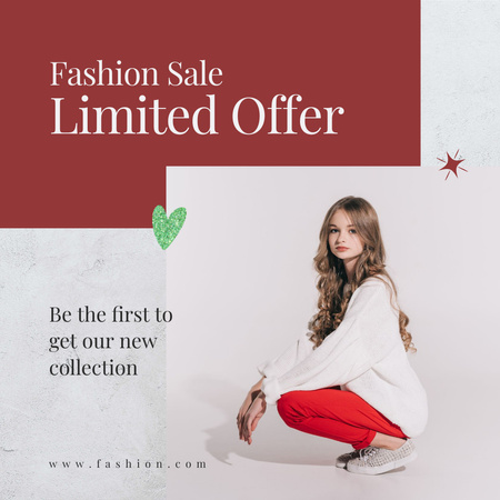 Limited Fashion Sale Women's Collection Instagram Design Template