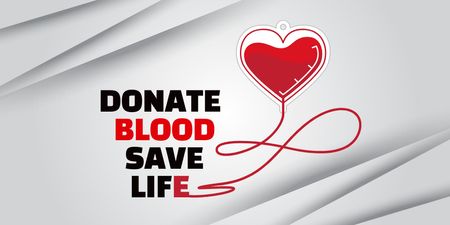 Designvorlage Call to Donate Blood für Twitter