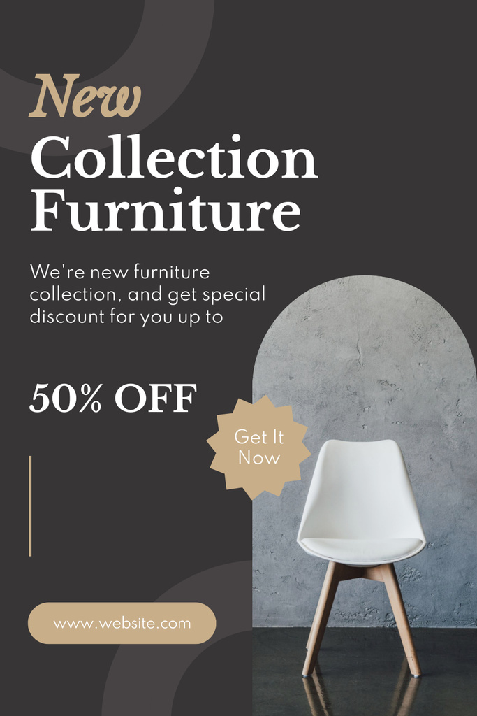 Plantilla de diseño de New Collection of Furniture Ad's Layout Pinterest 