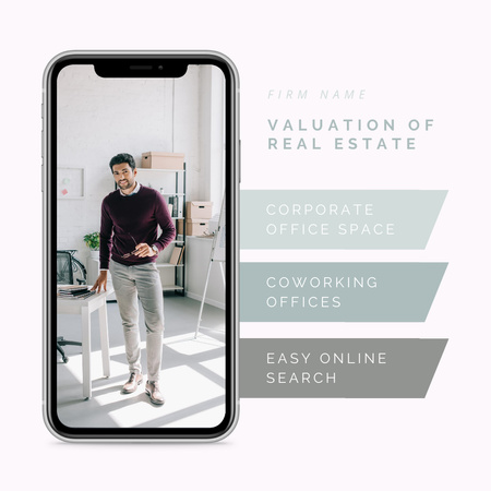 Valuation of Real Estate Instagram Design Template