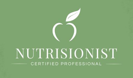 Szablon projektu Effective Nutrition Counseling Services Offer With Fruit Business card