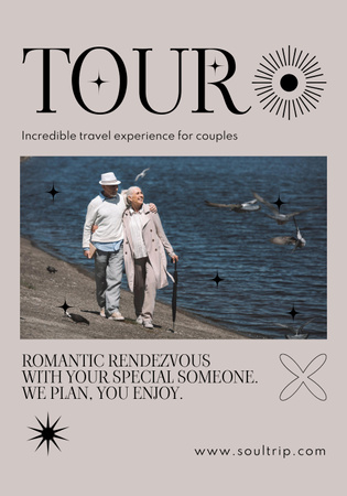Ontwerpsjabloon van Poster 28x40in van Romantische Tour voor Senior Stellen