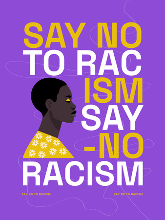 Platilla de diseño Protest against Racism Poster US