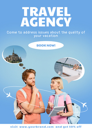 Travel Agency Offers for Any Choice Poster Design Template