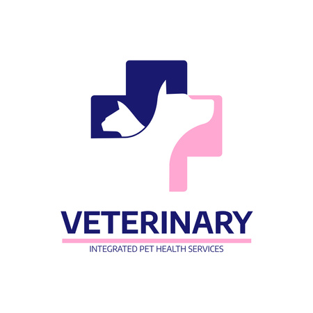 Representação Clínica Veterinária Animated Logo Modelo de Design