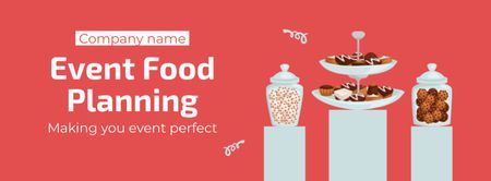 Plantilla de diseño de Planificación de alimentos para eventos perfectos Facebook cover 