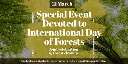 Template di design Special Event devoted to International Day of Forests Image