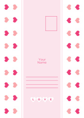 Valentine's Day Greeting with Cute Hearts Pattern
