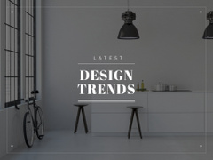 Latest design trends Ad with Minimalistic Room