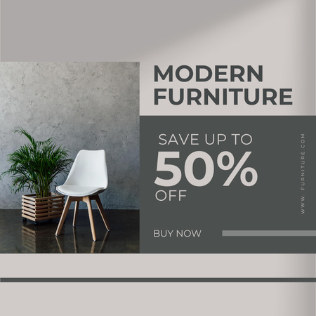 Minimalist Furniture Offer Instagram Design Template
