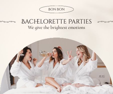 Ontwerpsjabloon van Large Rectangle van Bachelorette Party Announcement