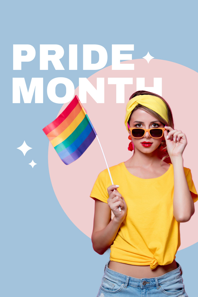 Ontwerpsjabloon van Pinterest van Pride Month Celebration