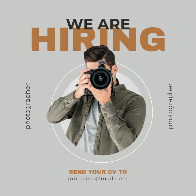 Template di design Photography Vacancy Ad Instagram