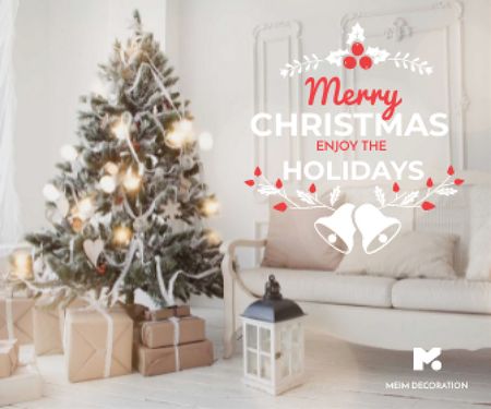 Modèle de visuel Merry Christmas card - Large Rectangle