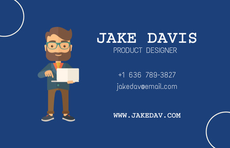Plantilla de diseño de Product Designer Proposal Business Card 85x55mm 