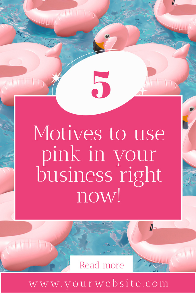Designvorlage Motivational Tips for Business für Pinterest