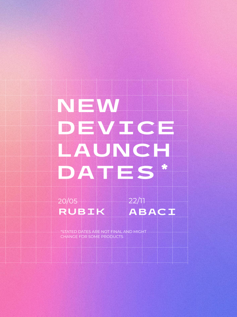 Ad of New Device Launch Poster US Design Template