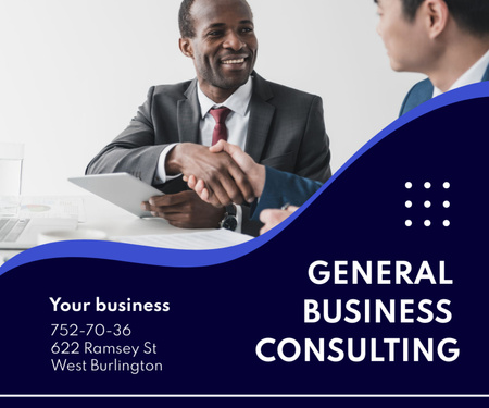 General Business Consulting Services Medium Rectangle tervezősablon