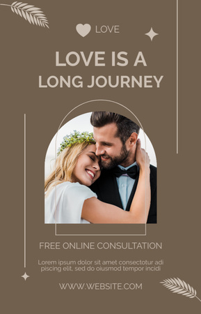 Wedding Planner Offer with Beautiful Loving Couple IGTV Cover Design Template