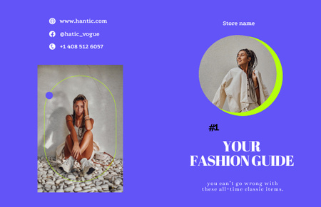 Platilla de diseño Fashion Sale with Young Model Photos Brochure 11x17in Bi-fold