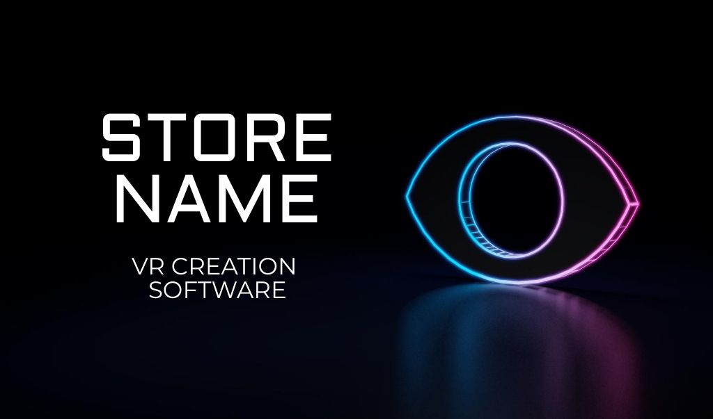 Software and Hardware Store Business card Πρότυπο σχεδίασης