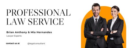 Professional Law Services Offer Facebook cover Design Template