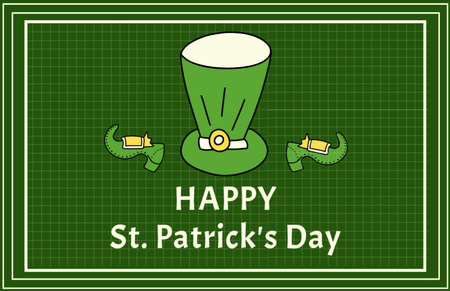 Patrick's Day Alert Thank You Card 5.5x8.5in Design Template