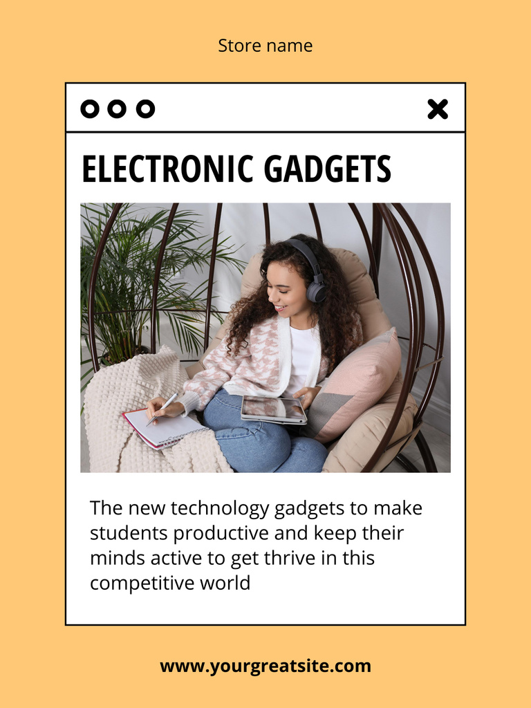 Modèle de visuel Back to School Special Offer of Electronic Gadgets - Poster US