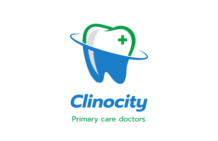 Szablon projektu Dental Clinic Services Offer Business Card 85x55mm