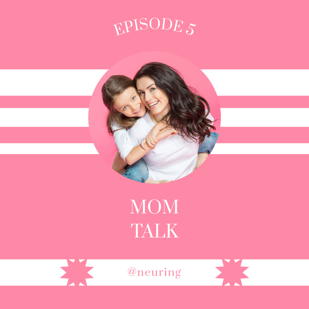 Ontwerpsjabloon van Instagram van Talk Show Episode about Mom