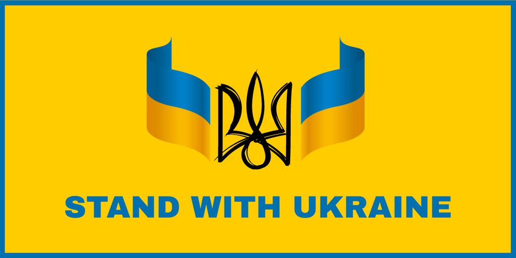 Designvorlage Stand With Ukraine für Image