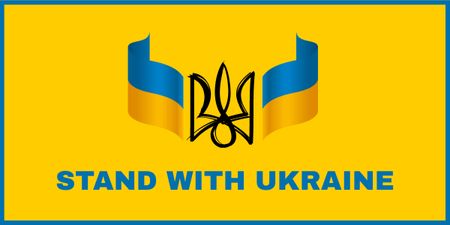 Stand With Ukraine Image Design Template