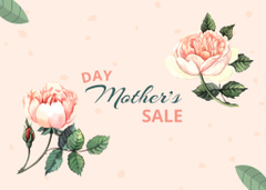 Mother's Day Sale Announcement with Roses