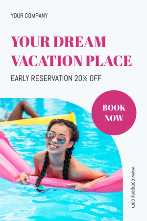 Summer Vacation Special Offer Pinterest Modelo de Design