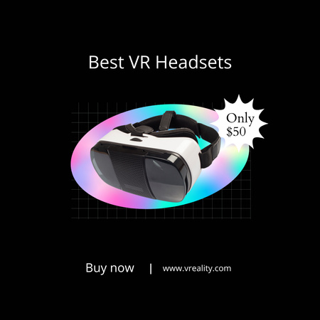 VR Equipment Sale Offer Instagram Πρότυπο σχεδίασης