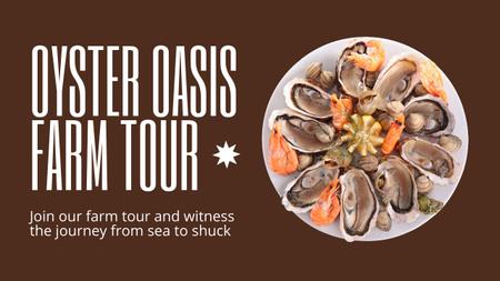 Exciting Tour to Big Oyster Farm Youtube Thumbnail Design Template