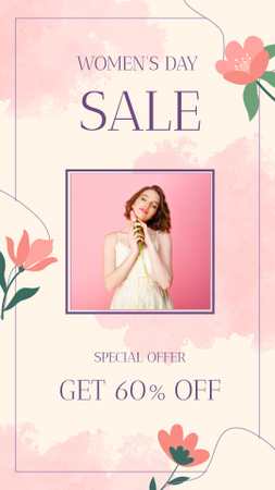 Women's Day Special Sale Announcement Instagram Story Design Template