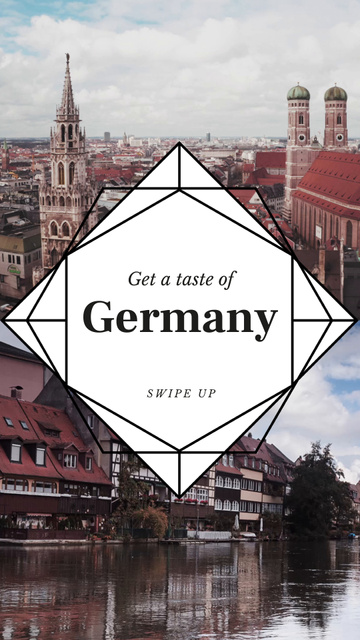 Designvorlage Special Tour Offer to Germany für Instagram Video Story
