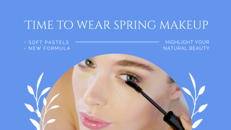 Modèle de visuel Seasonal Make Up Products With Mascara - Full HD video