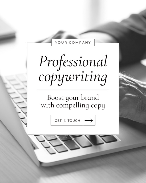 Plantilla de diseño de Compelling Copywriting Service For Business Promotion Instagram Post Vertical 