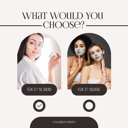 IAdvertisement for Skin Care Instagramデザインテンプレート