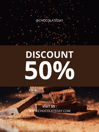Designvorlage Special Offer for Dark Chocolate für Poster US