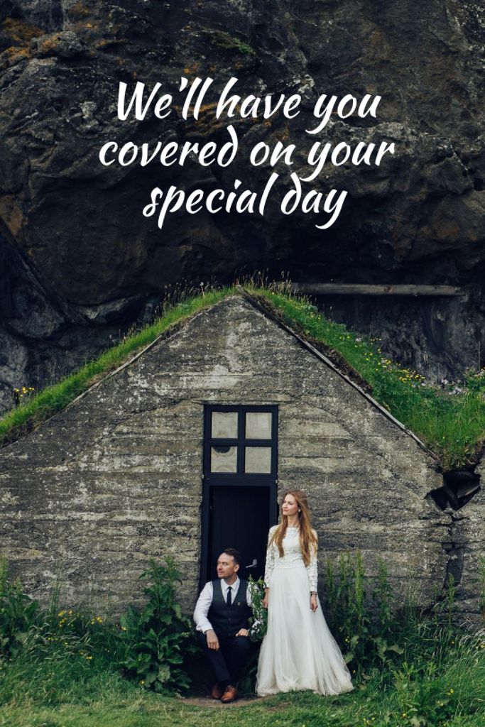 Wedding Planning Services with Happy Newlyweds Tumblr tervezősablon