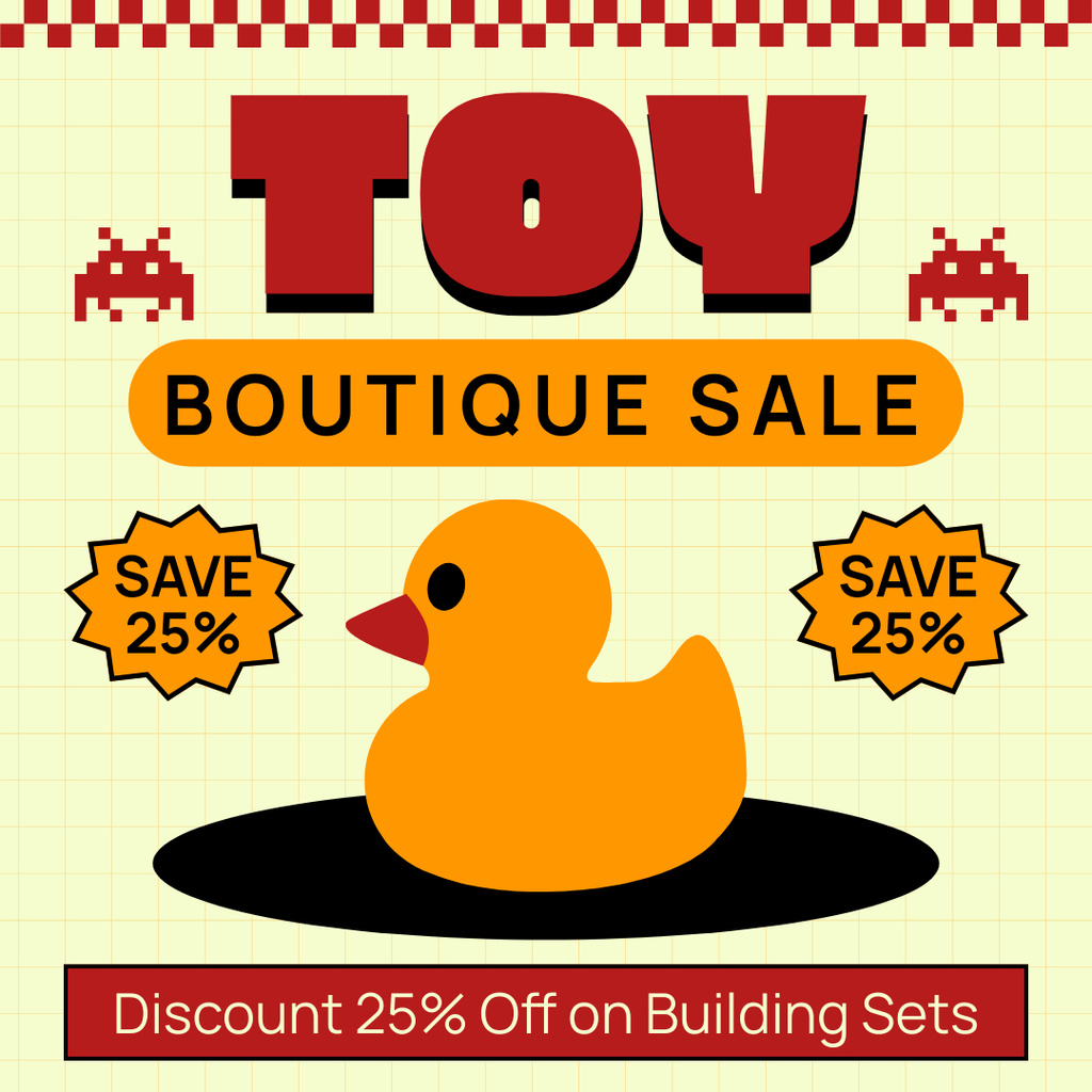 Sale at Toy Boutique Instagram AD tervezősablon