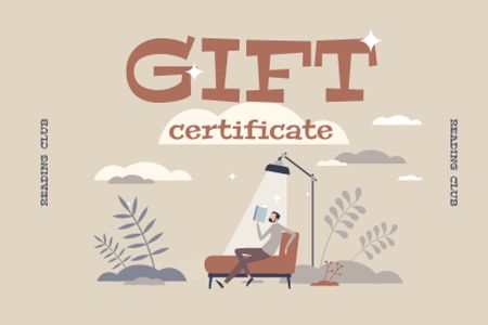 Plantilla de diseño de Books Sale Offer Gift Certificate 