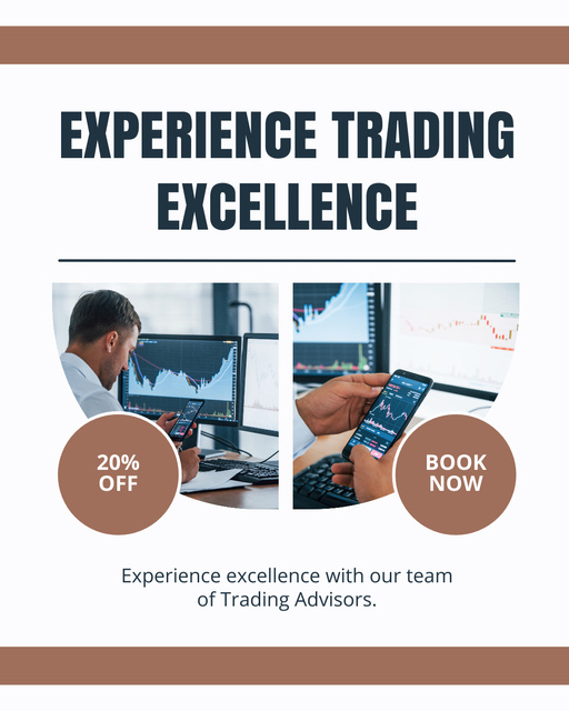 Excellent Trading Experience with Strong Team Instagram Post Vertical – шаблон для дизайну